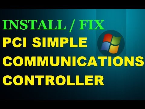 pci simple communications controller doesn t have a driver